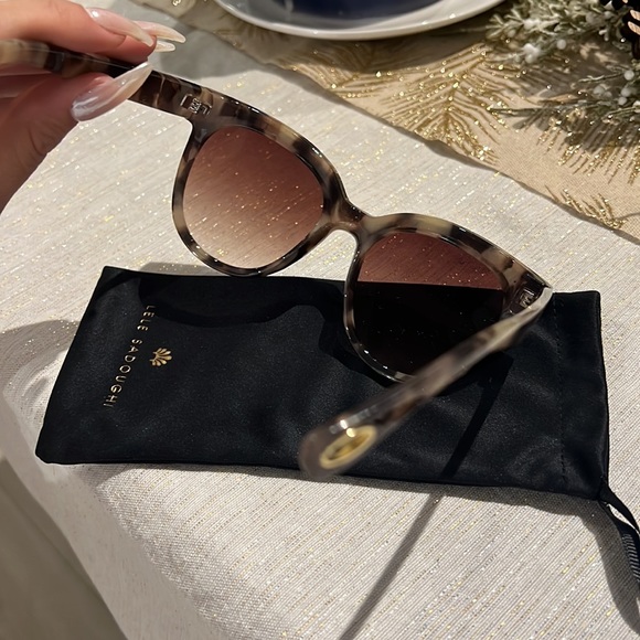 Lele Sadoughi Tortoise Brooklyn Sunglasses - Picture 4 of 6